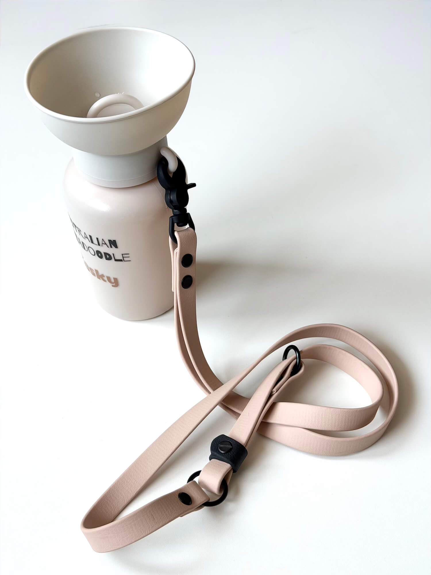Water Bottle Shoulder Strap Pink